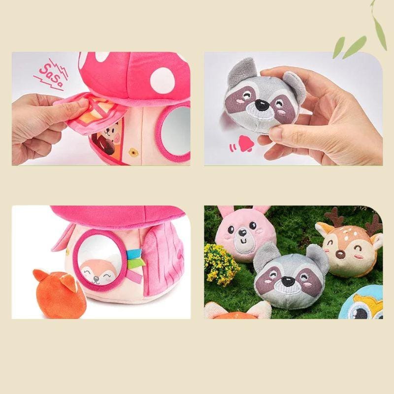 Jouets Montessori Boîte Tissu |  La Maison Champignon de Mes Petits Amis