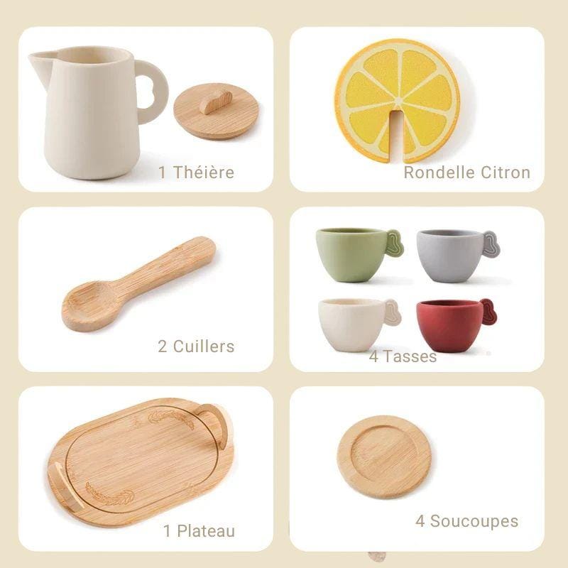 Jouets Montessori en Bois | Ma Dinette pour le Thé