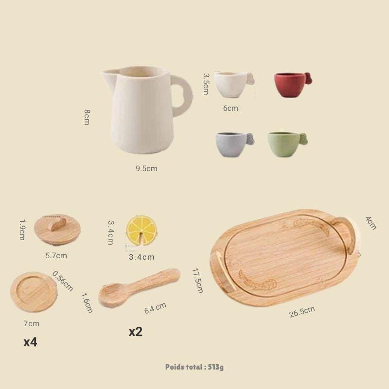 Jouets Montessori en Bois | Ma Dinette pour le Thé