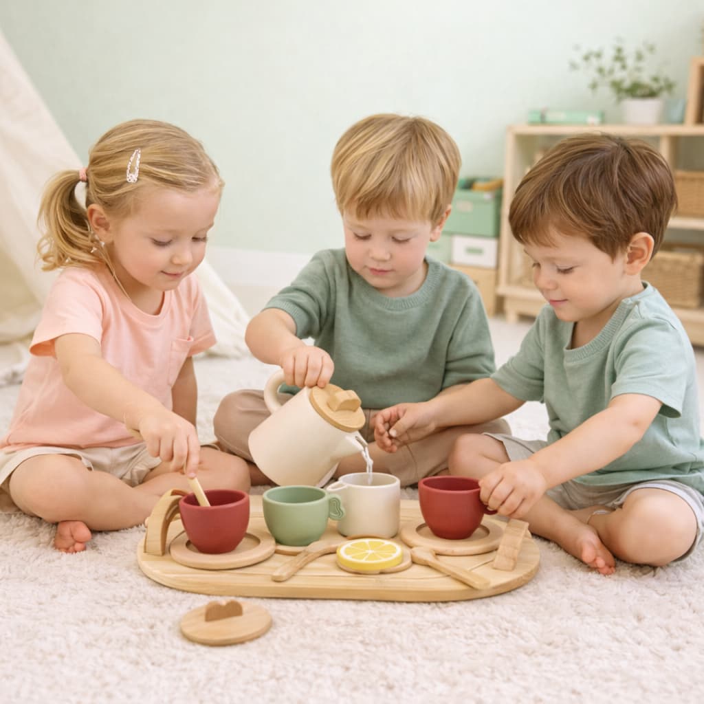 Jouets Montessori en Bois | Ma Dinette pour le Thé