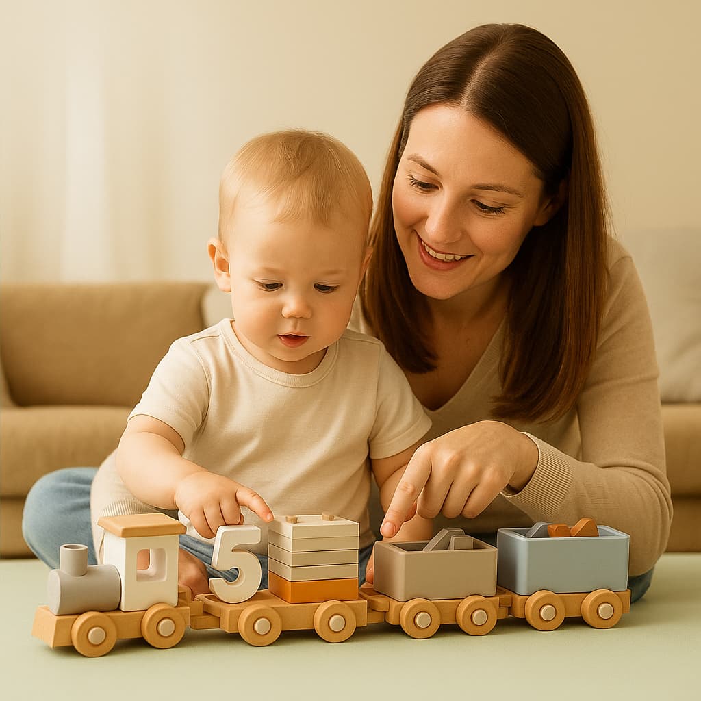 Montessori-jeux en Bois | Petit Train des Formes