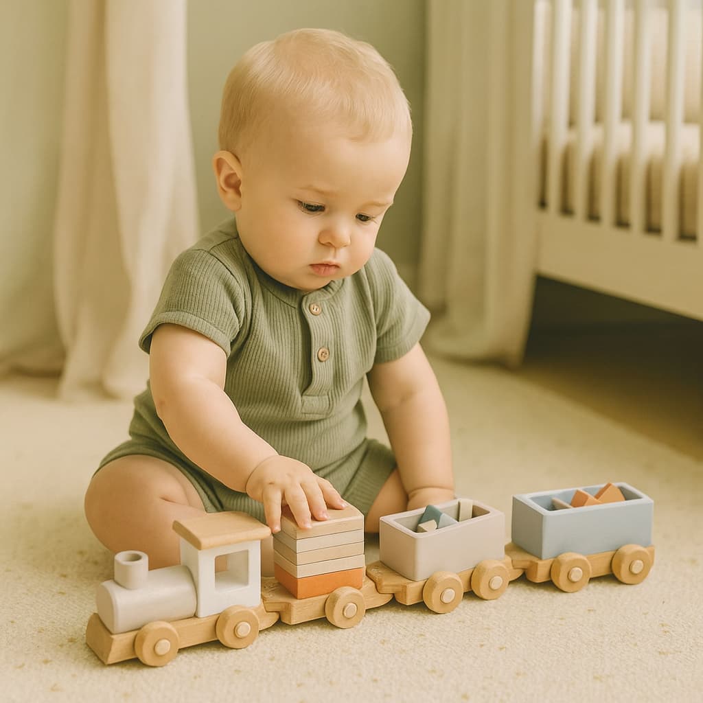 Montessori-jeux en Bois | Petit Train des Formes