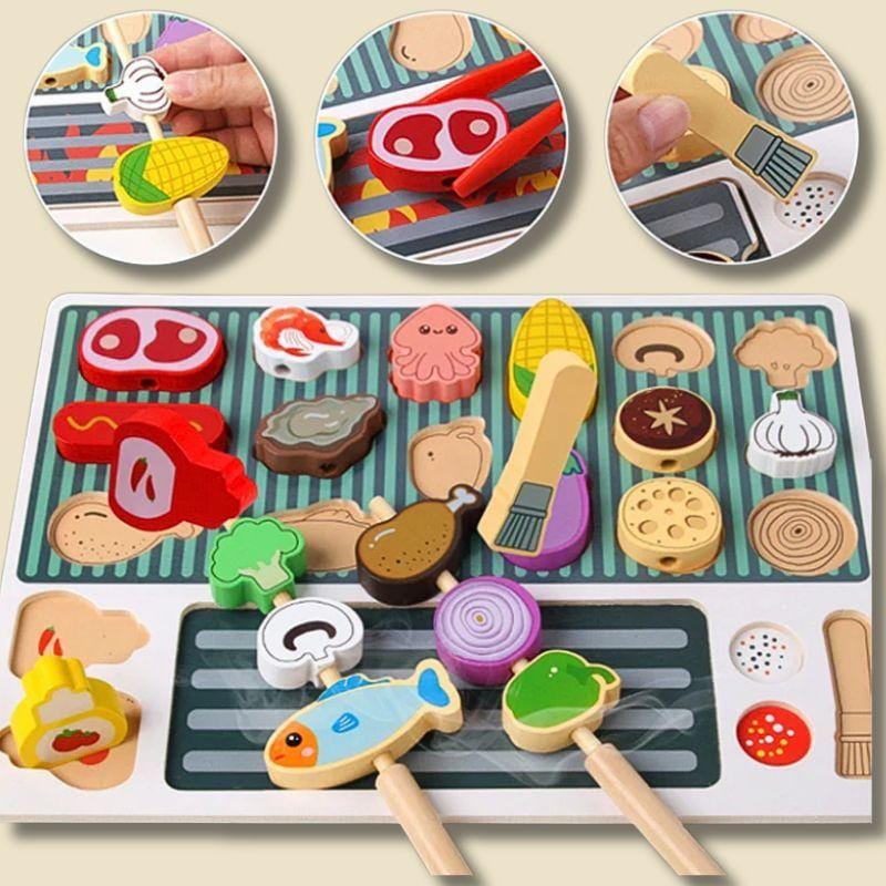 Planche Montessori en Bois | Mon Barbecue BBQ