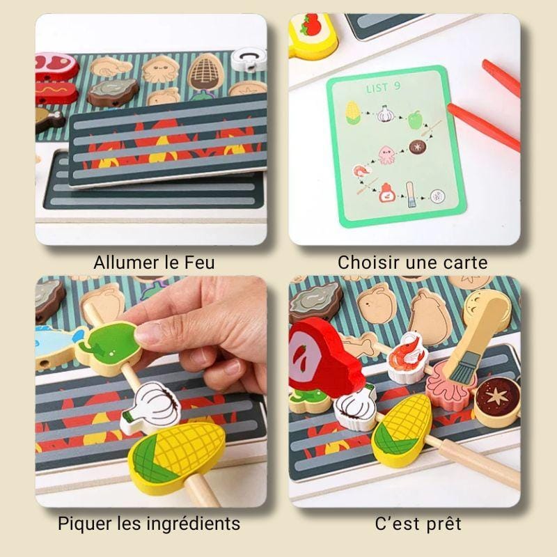 Planche Montessori en Bois | Mon Barbecue BBQ