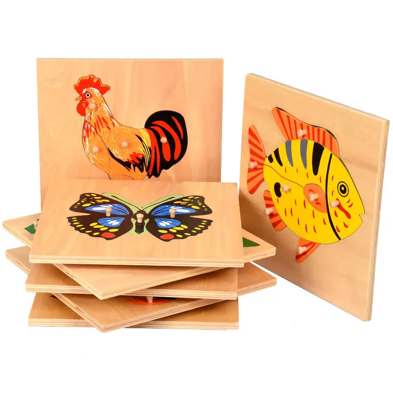 Puzzle Montessori en Bois | Mes Amis les Animaux