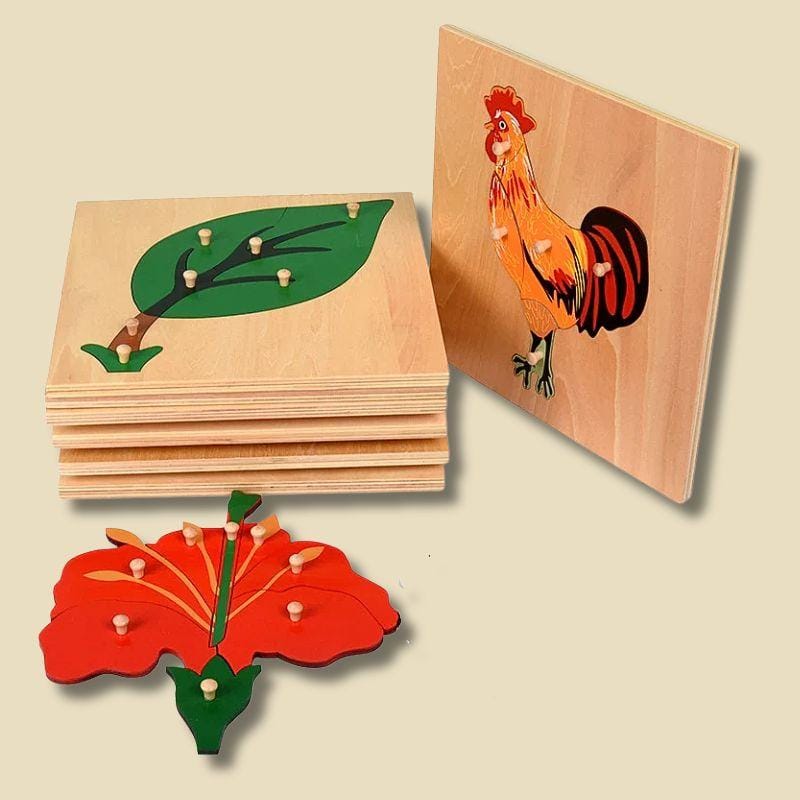 Puzzle Montessori en Bois | Mes Amis les Animaux