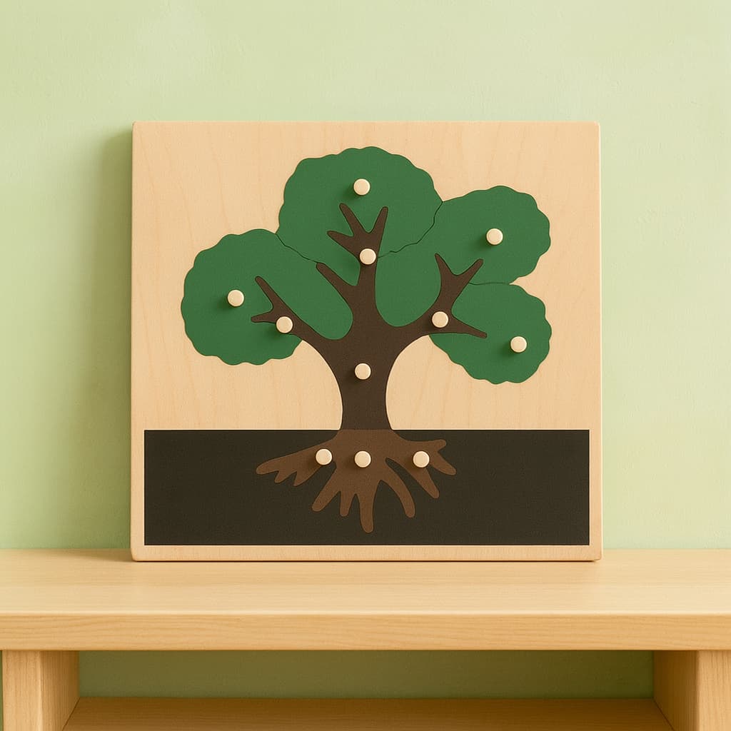 Puzzle Montessori en Bois | Mes Amis les Animaux