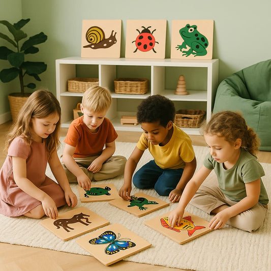 Puzzle Montessori en Bois | Mes Amis les Animaux