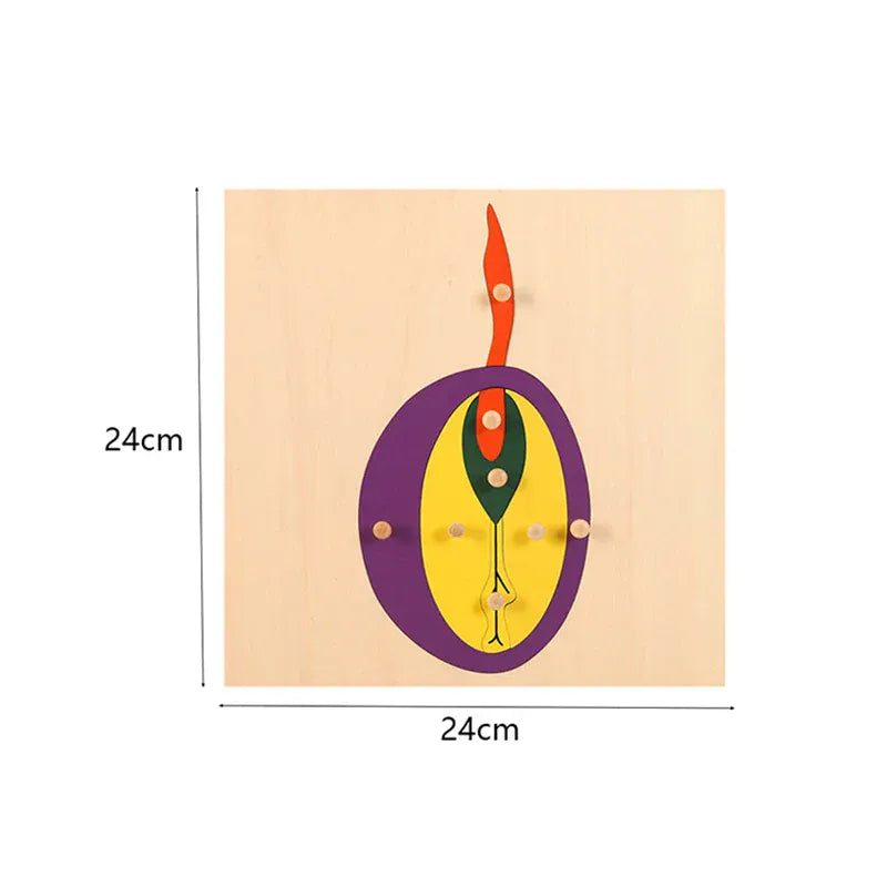 Puzzle Montessori en Bois | Mes Amis les Animaux Fruit